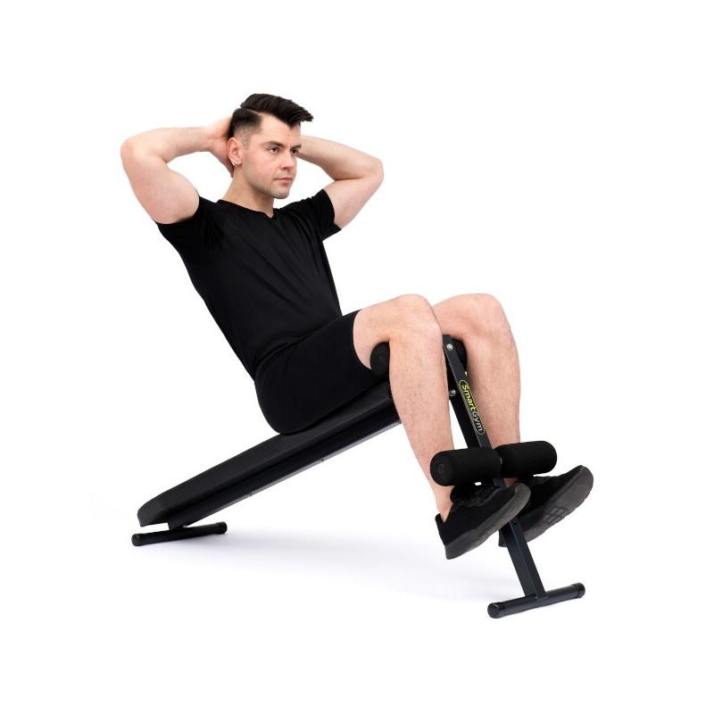Appareil D'entraînement Banc De Musculation Pour Abdominaux Rembourrage Epais Noir Rouge