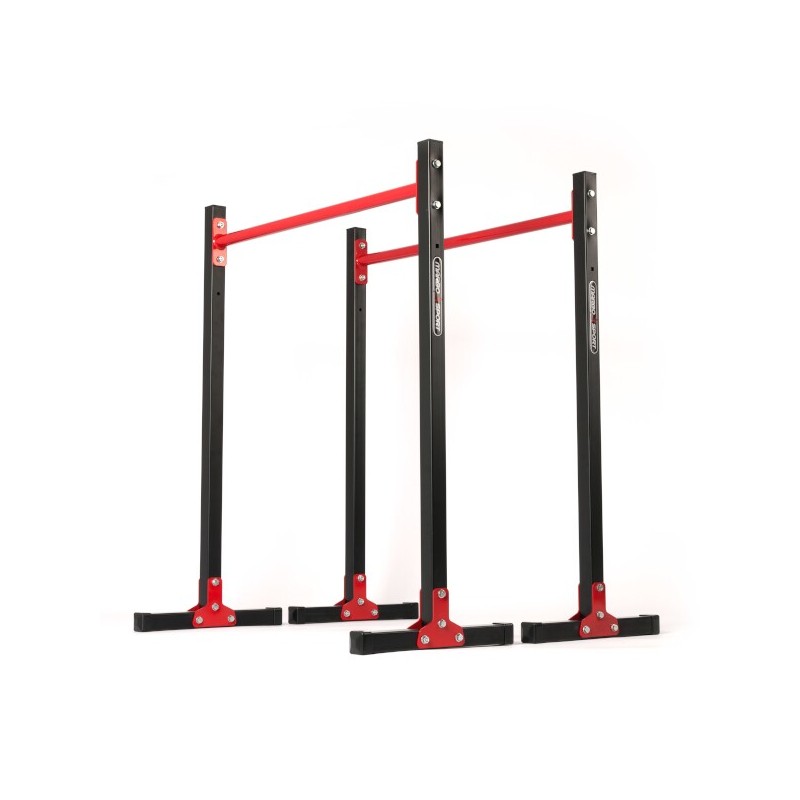 Barres parallèles pour dips et abdominaux.