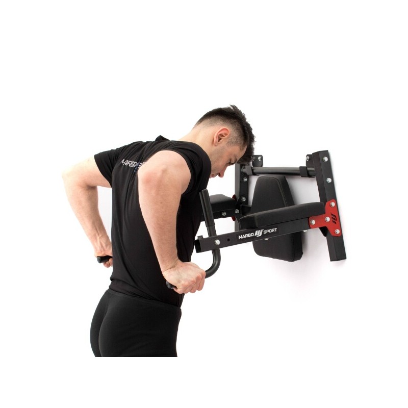 Barre à Abdominaux Fixée Sur Porte - Avec Support Mousse Pour Jambes - Réglable - Noir - Gorilla Sports - 4