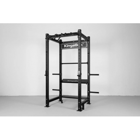 Power rack de musculation avec supports de rangement Kingsbox