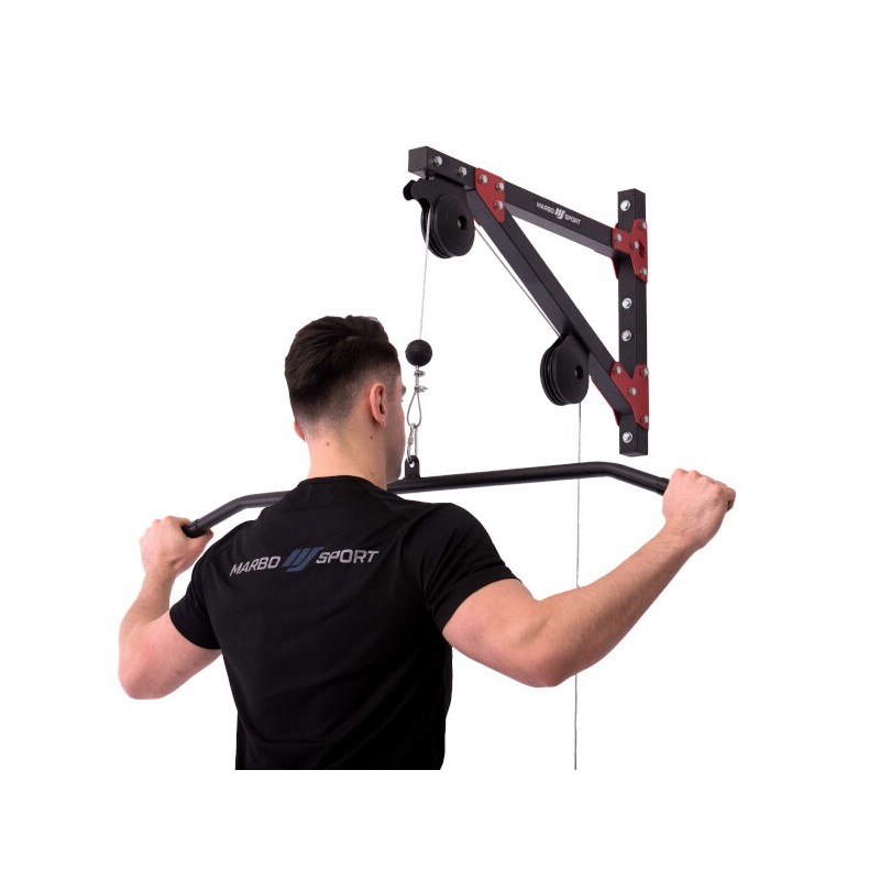 Système De Poulie Mural Pour Musculation - Machine à Câble Pour Domicile - Noir