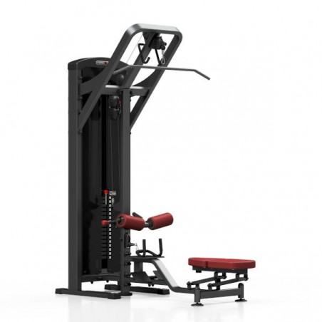 Station poulie de musculation pour exercices de tirage en homegym.