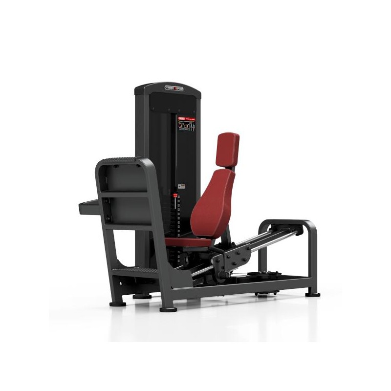 Station leg press horizontale avec colonne de poids de 160 kg pour training homegym.