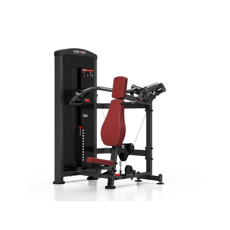 Station de musculation training des muscles supérieurs en salle de sport ou homegym.