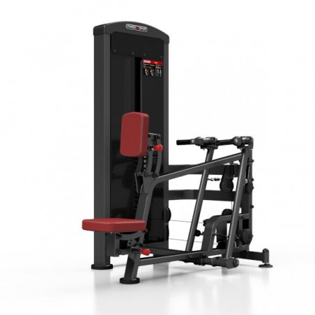 Station de musculation pour training des dorsaux avec colonne de poids de 160 kg.