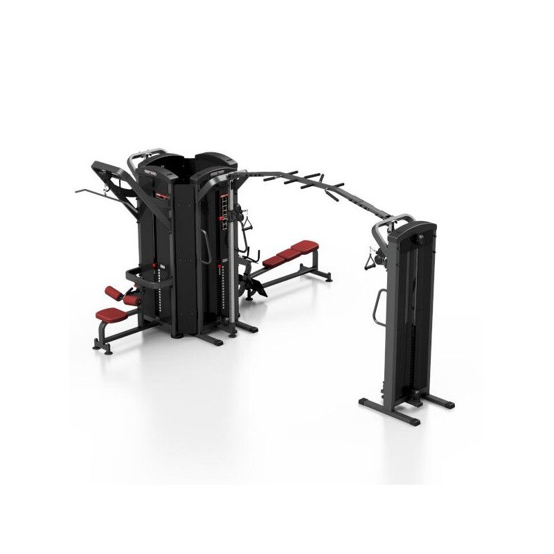Station de musculation 6 en 1 pour training complet et intensif des muscles supérieurs.