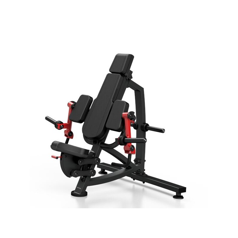 Machine professionnelle biceps curl avec tiges pour disques de poids olympiques.