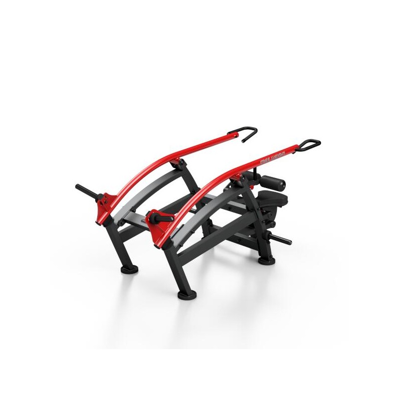 Station professionnelle de musculation pour entraînement intense du haut du corps.