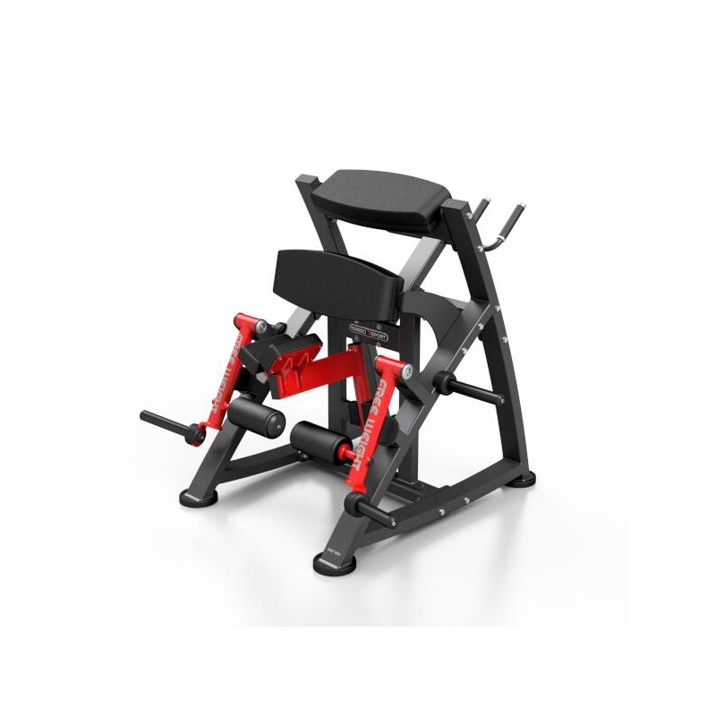 Machine leg curl pour renfort complet des ischios et des fessiers en salle de sport professionnelle.