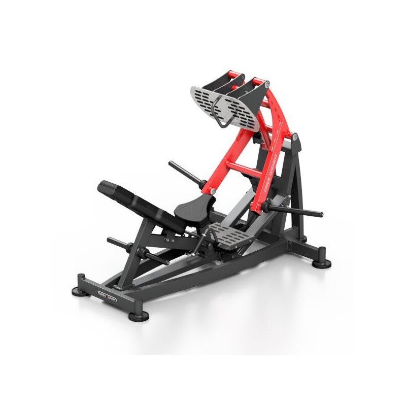 Station leg press pour training muscles inférieurs en salle de sport professionnelle.