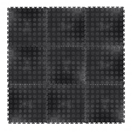 Lot de 9 dalles de sol puzzle en PVC pour home gym