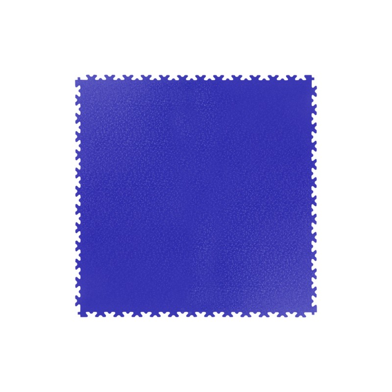 Protection de sol puzzle en PVC bleu pour garage gym