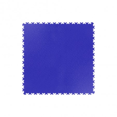 Protection de sol puzzle en PVC bleu pour garage gym