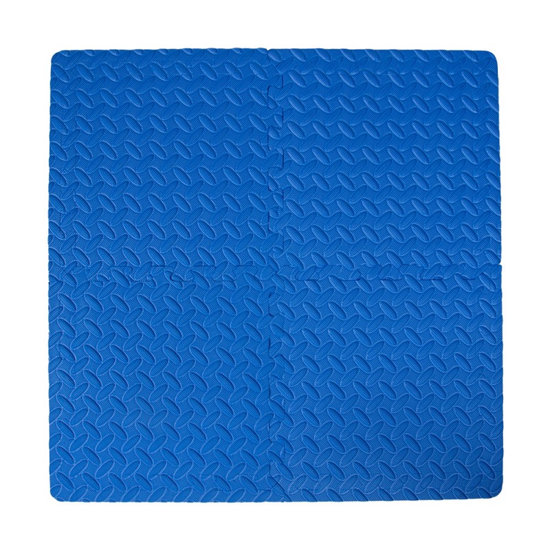 🧩 12 Tapis De Sol Mousse EVA Bleus – Dalles Imbriquables 30cm – Gymnastique
