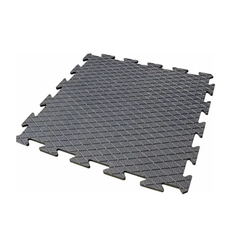 Revêtement de sol puzzle en caoutchouc pour home-gym pas cher - 50 x 50 x  0.5 cm
