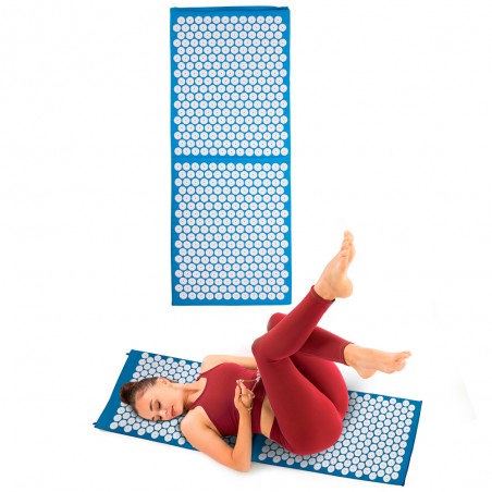 Tapis d'acupression XXL 125 x 50 cm pour séance de Yoga