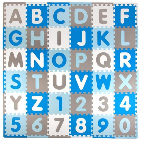 Ensemble de dalles puzzles en mousse ludiques pour salles de jeux et établissement scolaires