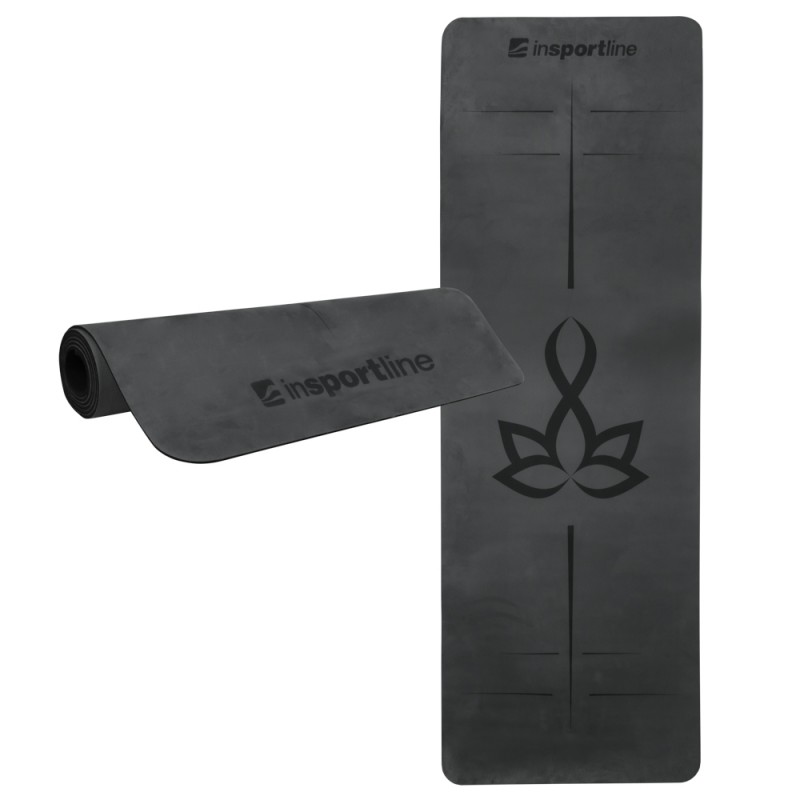 Tapis de sol noir pour Yoga et Pilates