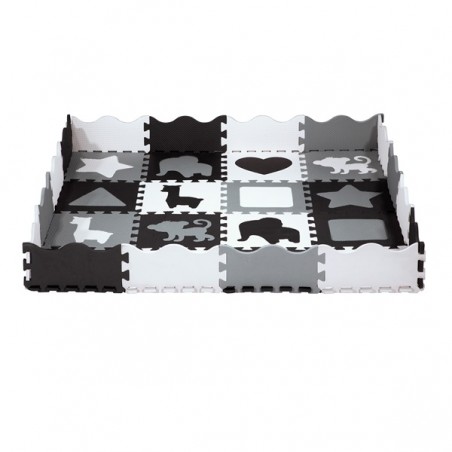 espace de jeux pour enfants avec 36 dalles puzzles