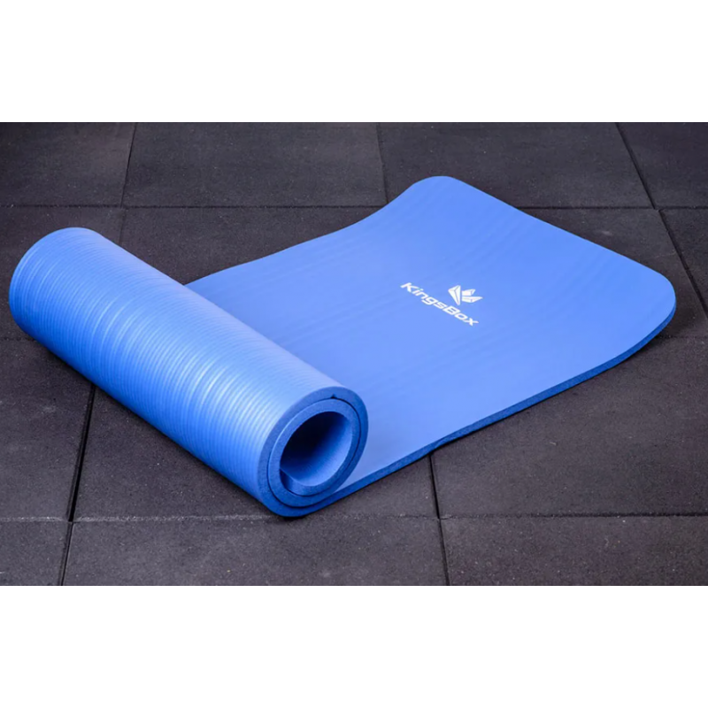 Tapis De Sport En Mousse Haute Densité 180x50 Cm | Antidérapant Double Face | Pour Fitness, Yoga, Gym à Domicile | Léger Et Roulable